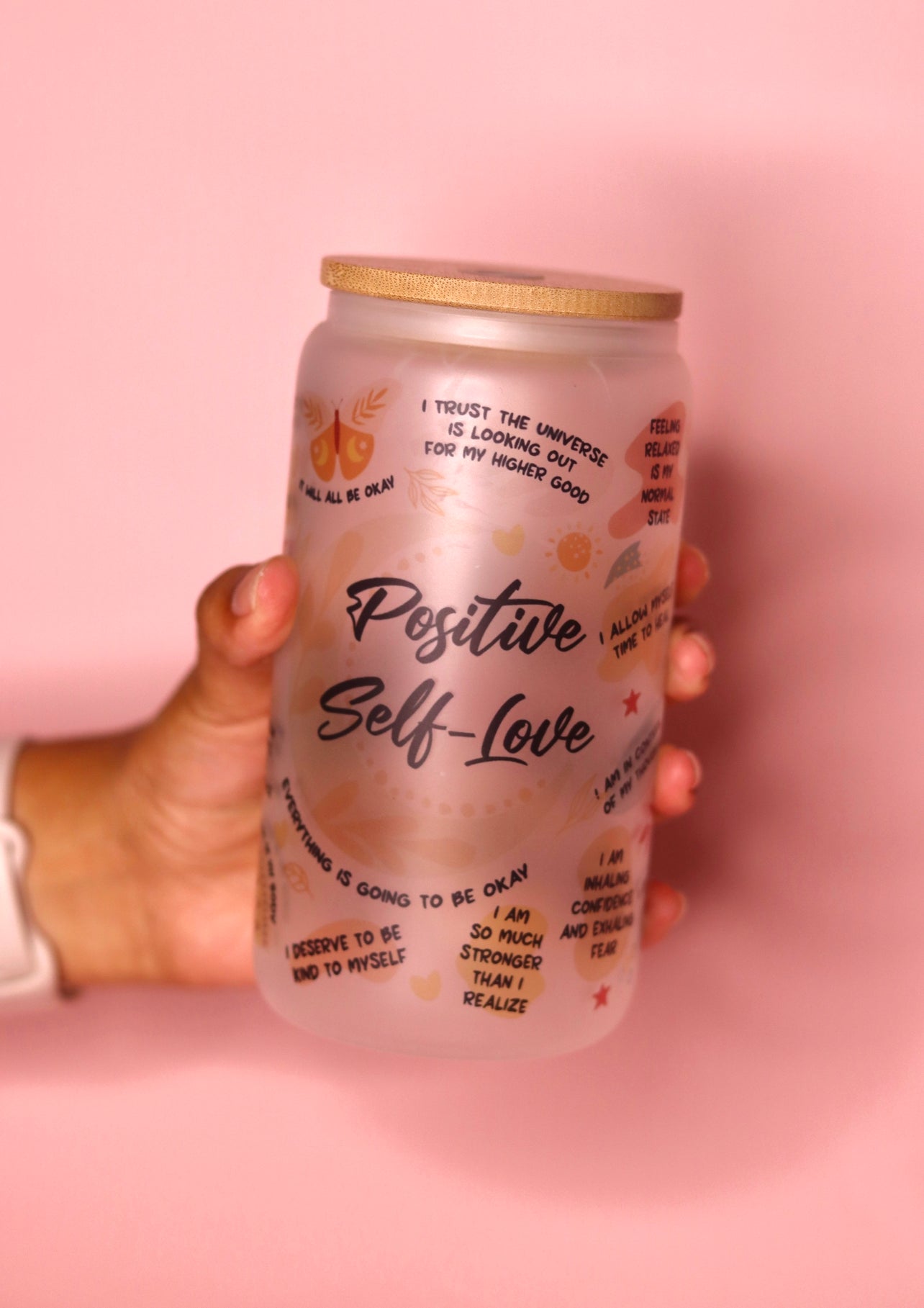 Positive Affirmations Frosted Cup
